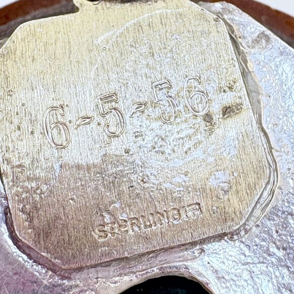 Sterling Silver 925 Malachite & Turquoise Native American Pendant 1.75" Length - Picture 6 of 9